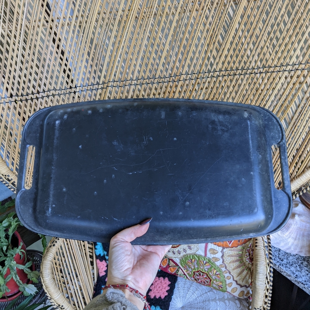 Vintage 70s Floral Bohemian Tray Hippie Eclectic Home Decor - Picture 16 of 16